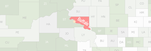 Buffalo County Map