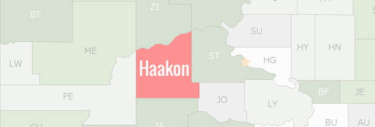 Haakon County Map
