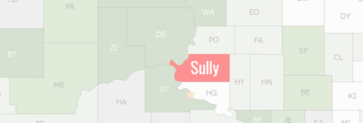 Sully County Map