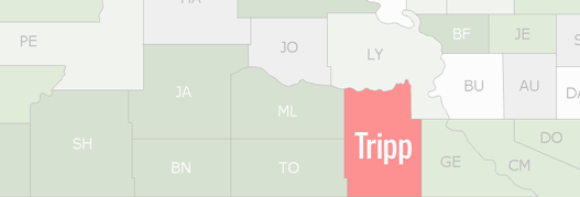 Tripp County Map