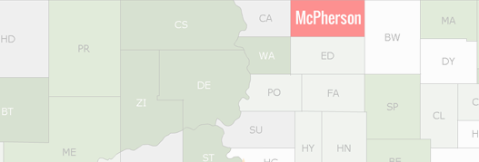 McPherson County Map